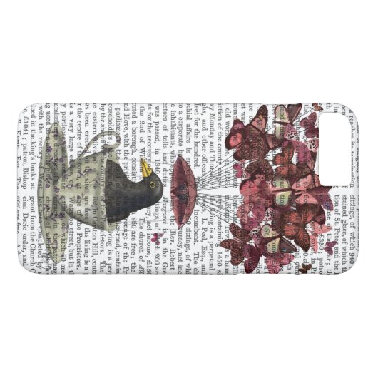 Blackbird in Teacup Case-Mate iPhone Hülle (Rückseite (Horizontal))