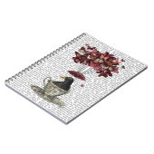 Blackbird in Teacup Notizblock (Linke Seite)
