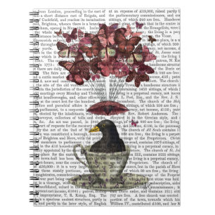 Blackbird in Teacup Notizblock