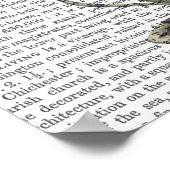 Blackbird in Teacup Poster (Ecke)