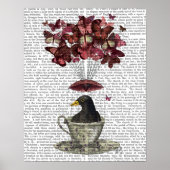 Blackbird in Teacup Poster (Vorne)