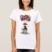 Blackbird in Teacup T-Shirt (Vorderseite)