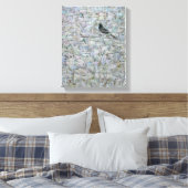 Blackbird in Tree 2012 Leinwanddruck (Insitu (Schlafzimmer))
