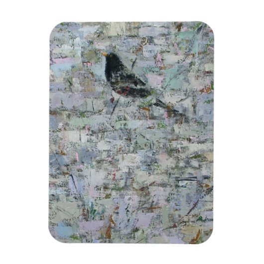Blackbird in Tree 2012 Magnet (Vertikal)