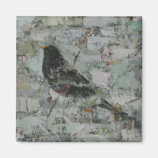 Blackbird in Tree Magnet (Vorne)