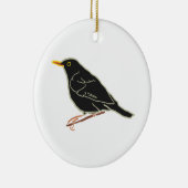 Blackbird Keramik Ornament (Rechts)
