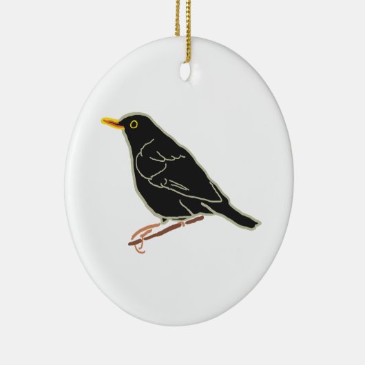 Blackbird Keramik Ornament (Rechts)