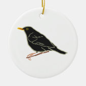 Blackbird Keramik Ornament (Vorne)