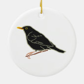 Blackbird Keramik Ornament (Hinten)