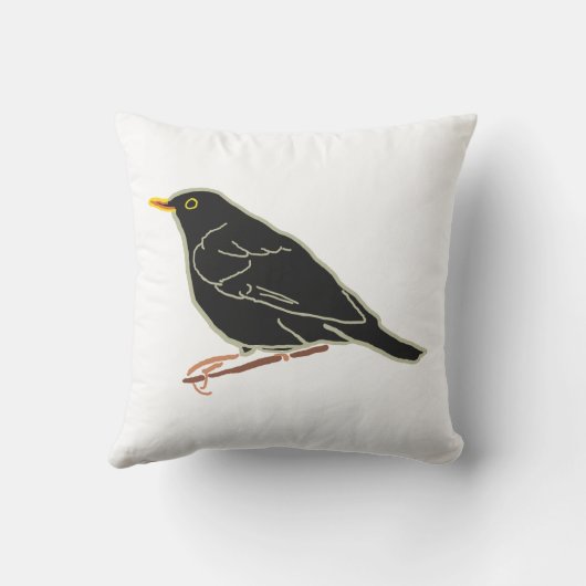 Blackbird Kissen (Rückseite)