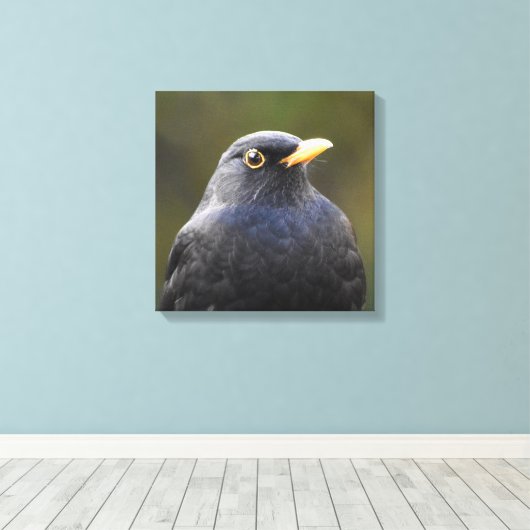 Blackbird Leinwanddruck (Insitu (Holzboden))