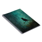 Blackbird Midnight Meadow Notizblock (Rechte Seite)