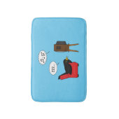 Blackbird Schlafen vor dem TV-Comic Badematte (Vorderseite Vertikal)