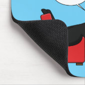 Blackbird Schlafen vor dem TV-Comic Mousepad (Ecke)