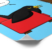 Blackbird Schlafen vor dem TV-Comic Poster (Ecke)