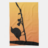 Blackbird-Silhouette Handtuch (Vertikal)