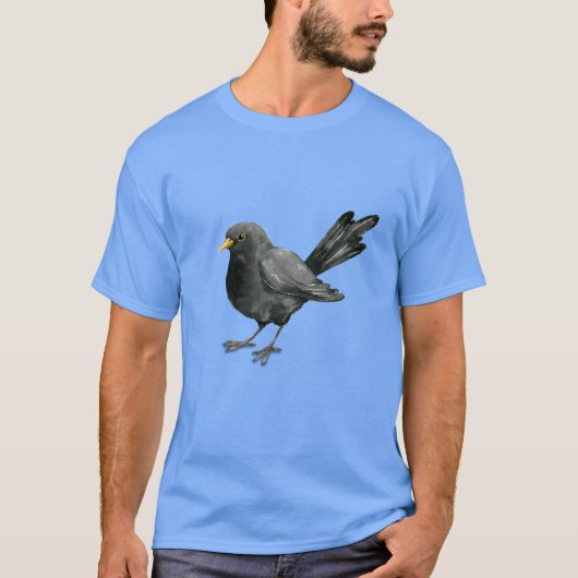 Blackbird-Tinte zeichnend T-Shirt (Vorderseite)