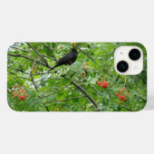 Blackbird und Berries Case-Mate iPhone Hülle (Rückseite (Horizontal))