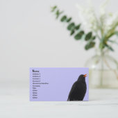 Blackbird Visitenkarte (Stehend Vorderseite)