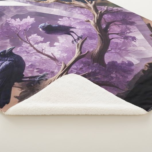 Blackbirds Crows Amethyst Crystals Sherpadecke (3/4)