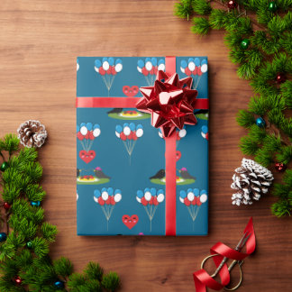 Blackbird's Spaghetti Meatballs Valentine's Date Geschenkpapier