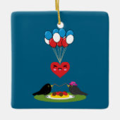 Blackbird's Spaghetti Meatballs Valentine's Date Keramikornament (Vorderseite)