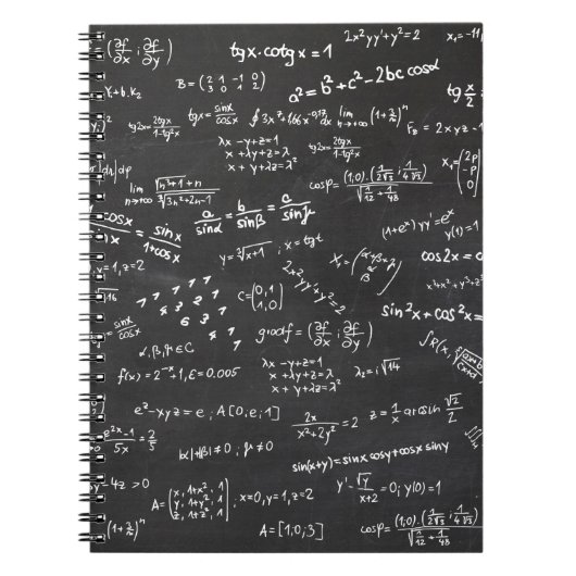 Blackboard Math Notizblock (Vorderseite)