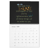 Blackboard Scriptures 2024 Monatskalender Kalender (Jan 2027)