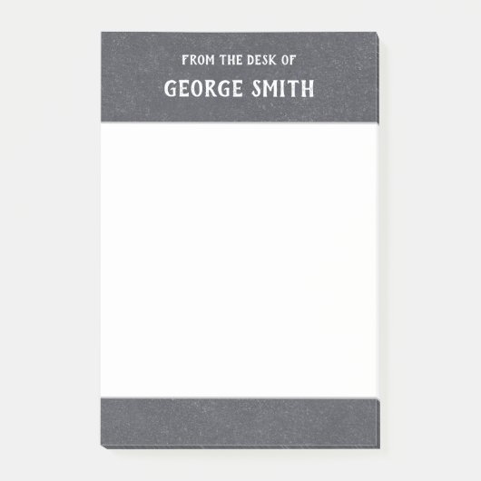 Blackboard-Stil vom Schreibtisch aus benutzerdefin Post-it Klebezettel (Vorderseite)