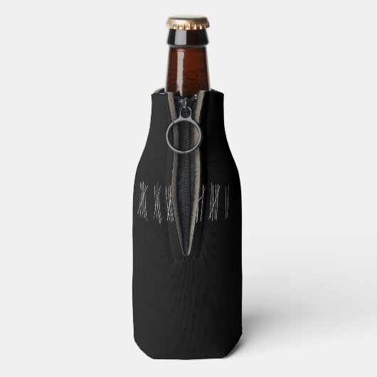 Blackboard Tally Marks Flaschenkühler (Flasche Rückseite)
