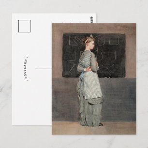 Blackboard Winslow Homer Postkarte