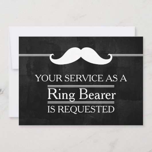 Blackboard Your Service als Trauzeuge Request Einladung (Vorderseite)
