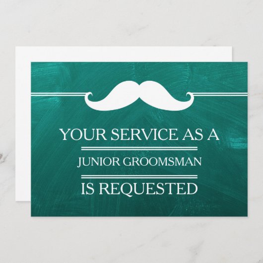 Blackboard Your Service als Trauzeuge Request Einladung (Vorne/Hinten)