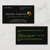 Blackbox-Kosmetik, unabhängige Verkäufe Associ… Visitenkarte (Vorne/Hinten)
