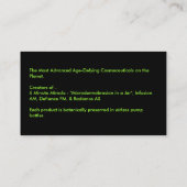 Blackbox-Kosmetik, unabhängige Verkäufe Associ… Visitenkarte (Rückseite)