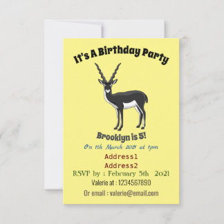 Blackbuck-Antelope-Abbildung Einladung
