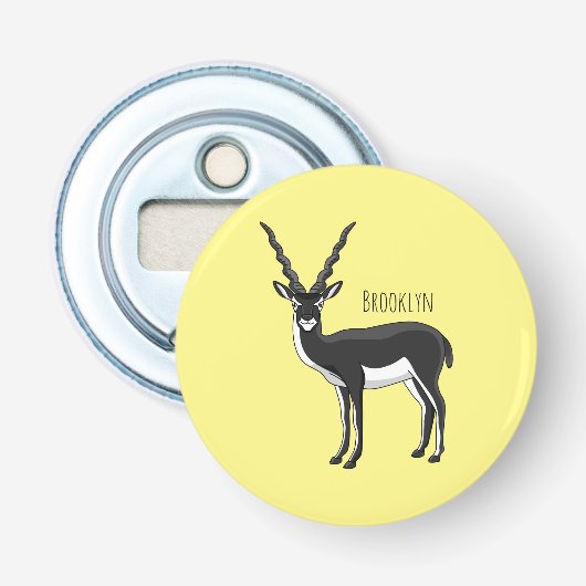 Blackbuck-Antelope-Abbildung Flaschenöffner (Vorderseite)