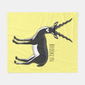 Blackbuck-Antelope-Abbildung Fleecedecke (Vorderseite (Horizontal))