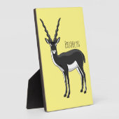 Blackbuck-Antelope-Abbildung Fotoplatte (Seite)