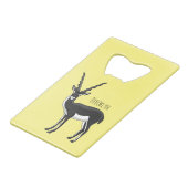 Blackbuck-Antelope-Abbildung Geldbeutel Flaschenöffner (Vorderseite Schrägansicht)