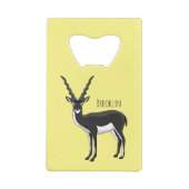 Blackbuck-Antelope-Abbildung Geldbeutel Flaschenöffner (Rückseite)