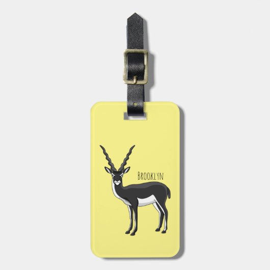 Blackbuck-Antelope-Abbildung Gepäckanhänger (Vorderseite vertikal)