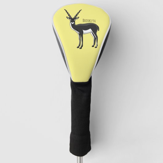 Blackbuck-Antelope-Abbildung Golf Headcover (Vorderseite)