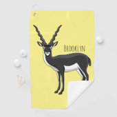 Blackbuck-Antelope-Abbildung Golfhandtuch (Insitu)