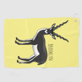 Blackbuck-Antelope-Abbildung Golfhandtuch (Horizontal)