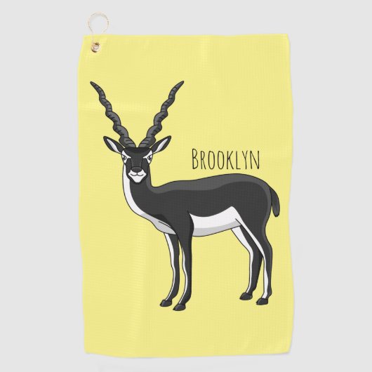 Blackbuck-Antelope-Abbildung Golfhandtuch (Vorderseite)