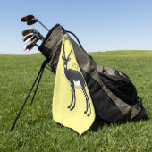 Blackbuck-Antelope-Abbildung Golfhandtuch (Gras)