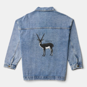 Blackbuck-Antelope-Abbildung Jeansjacke