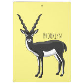 Blackbuck-Antelope-Abbildung Klemmbrett (Rückseite)