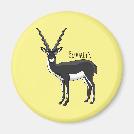Blackbuck-Antelope-Abbildung Magnet (Vorne)